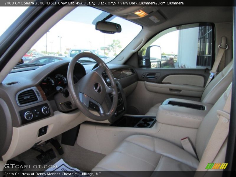 Black Onyx / Very Dark Cashmere/Light Cashmere 2008 GMC Sierra 3500HD SLT Crew Cab 4x4 Dually