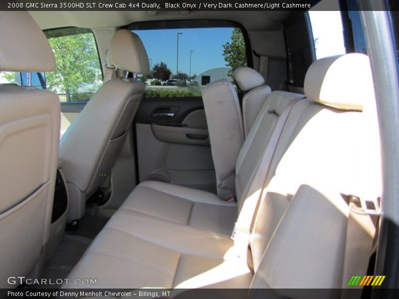 Black Onyx / Very Dark Cashmere/Light Cashmere 2008 GMC Sierra 3500HD SLT Crew Cab 4x4 Dually