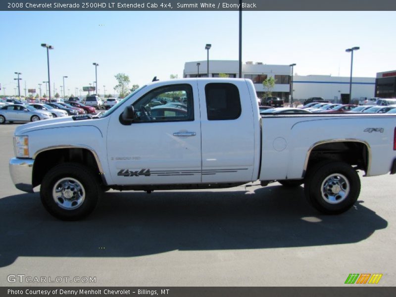 Summit White / Ebony Black 2008 Chevrolet Silverado 2500HD LT Extended Cab 4x4