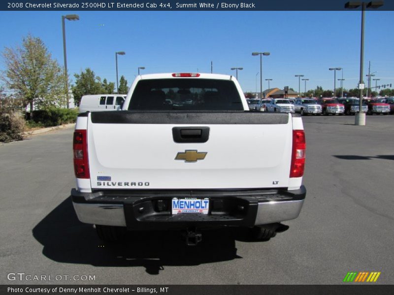Summit White / Ebony Black 2008 Chevrolet Silverado 2500HD LT Extended Cab 4x4
