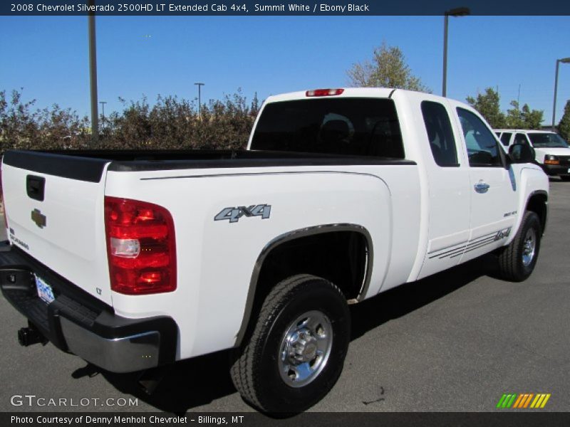 Summit White / Ebony Black 2008 Chevrolet Silverado 2500HD LT Extended Cab 4x4