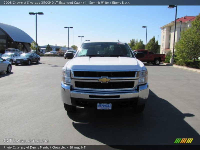 Summit White / Ebony Black 2008 Chevrolet Silverado 2500HD LT Extended Cab 4x4