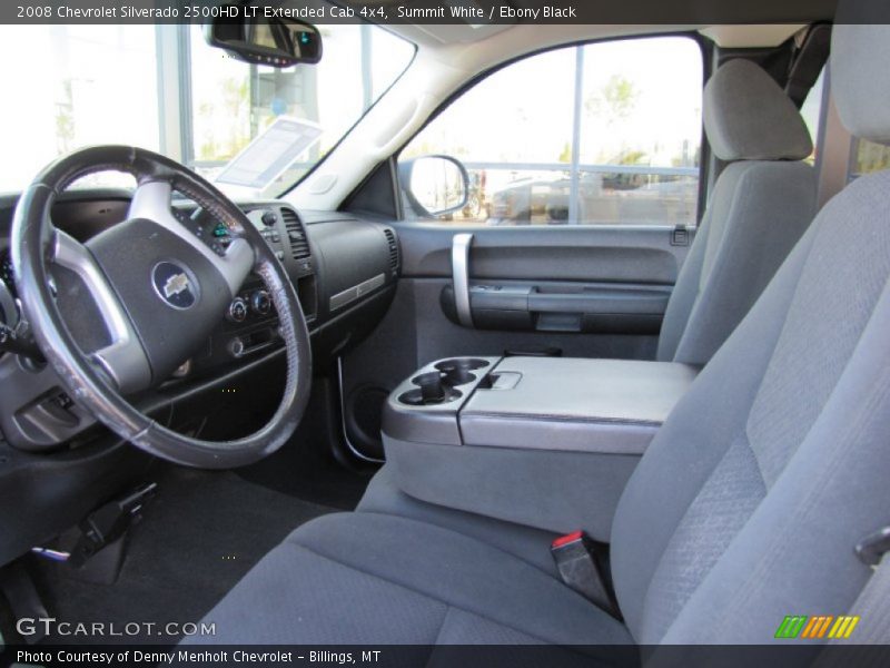 Summit White / Ebony Black 2008 Chevrolet Silverado 2500HD LT Extended Cab 4x4