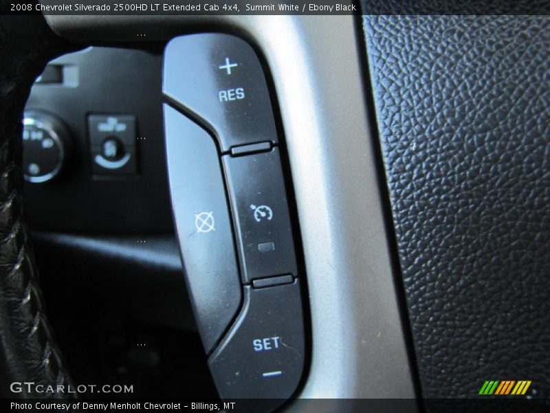 Summit White / Ebony Black 2008 Chevrolet Silverado 2500HD LT Extended Cab 4x4