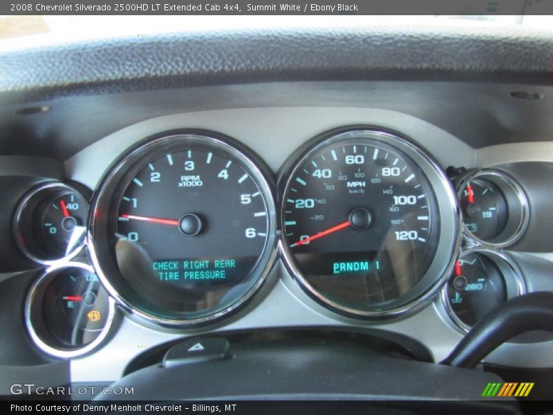 Summit White / Ebony Black 2008 Chevrolet Silverado 2500HD LT Extended Cab 4x4