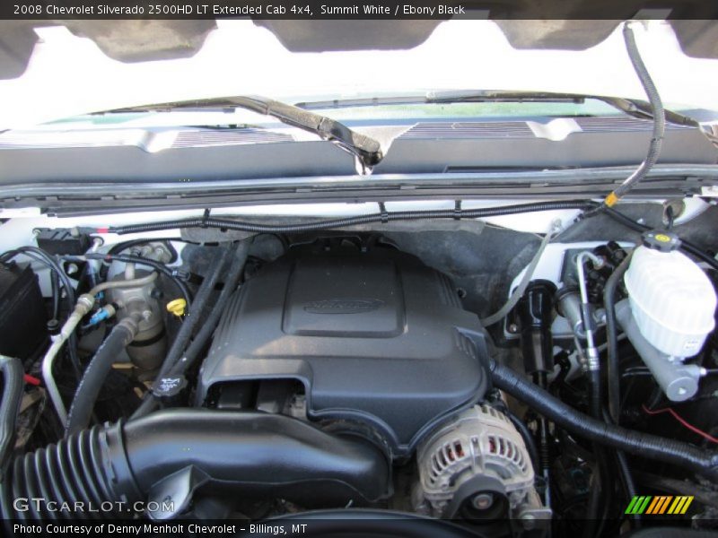 Summit White / Ebony Black 2008 Chevrolet Silverado 2500HD LT Extended Cab 4x4