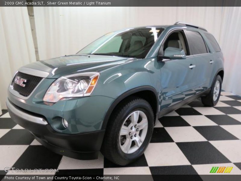 Silver Green Metallic / Light Titanium 2009 GMC Acadia SLT