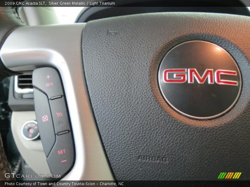 Silver Green Metallic / Light Titanium 2009 GMC Acadia SLT