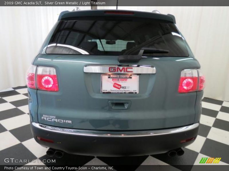 Silver Green Metallic / Light Titanium 2009 GMC Acadia SLT