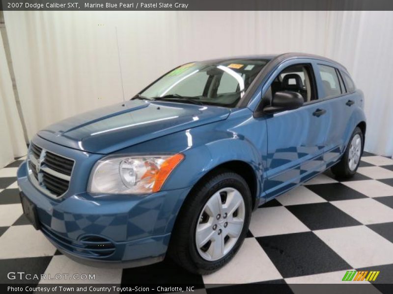 Marine Blue Pearl / Pastel Slate Gray 2007 Dodge Caliber SXT