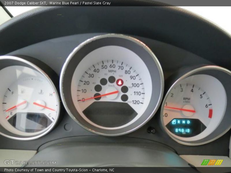 Marine Blue Pearl / Pastel Slate Gray 2007 Dodge Caliber SXT