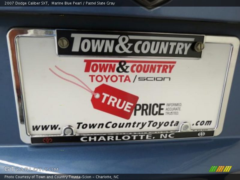 Marine Blue Pearl / Pastel Slate Gray 2007 Dodge Caliber SXT