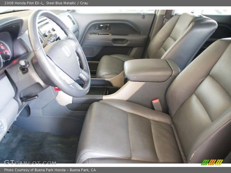 Steel Blue Metallic / Gray 2008 Honda Pilot EX-L
