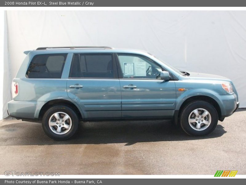 Steel Blue Metallic / Gray 2008 Honda Pilot EX-L