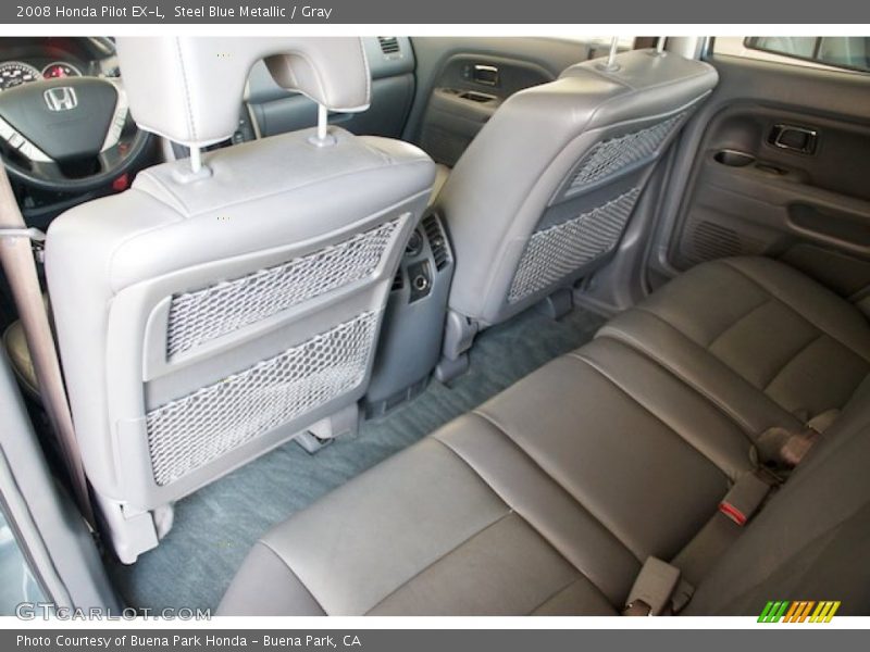 Steel Blue Metallic / Gray 2008 Honda Pilot EX-L