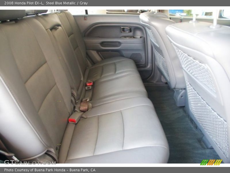 Steel Blue Metallic / Gray 2008 Honda Pilot EX-L