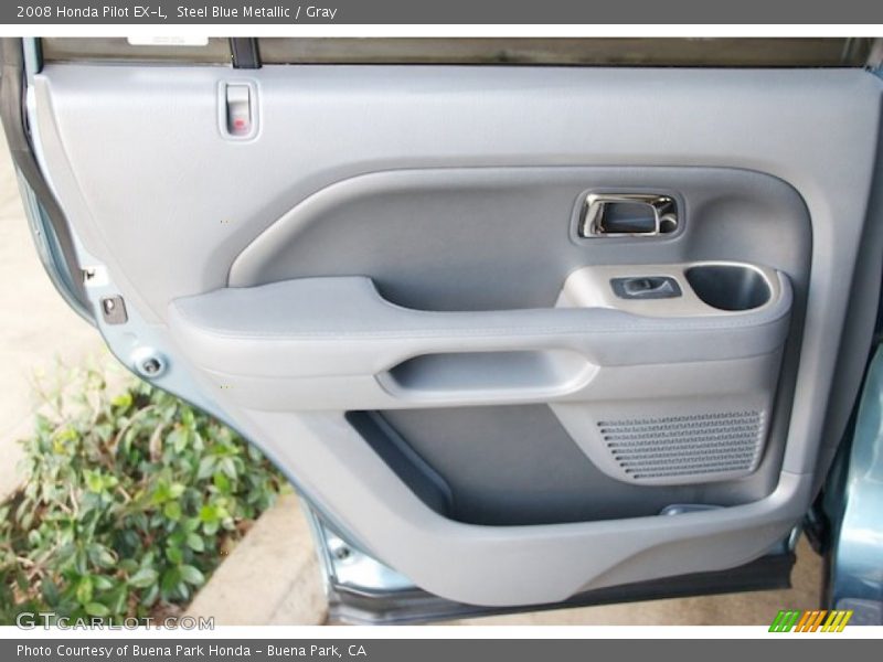 Steel Blue Metallic / Gray 2008 Honda Pilot EX-L
