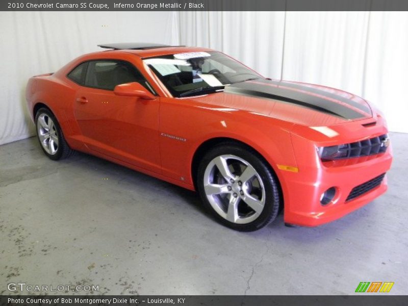 Inferno Orange Metallic / Black 2010 Chevrolet Camaro SS Coupe