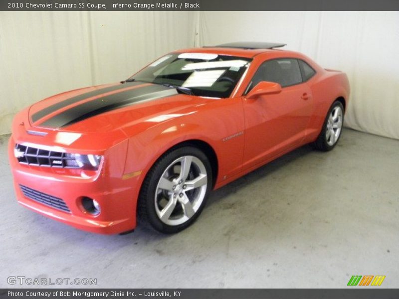 Inferno Orange Metallic / Black 2010 Chevrolet Camaro SS Coupe