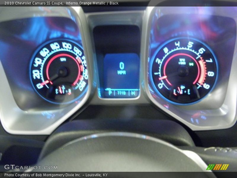 Inferno Orange Metallic / Black 2010 Chevrolet Camaro SS Coupe