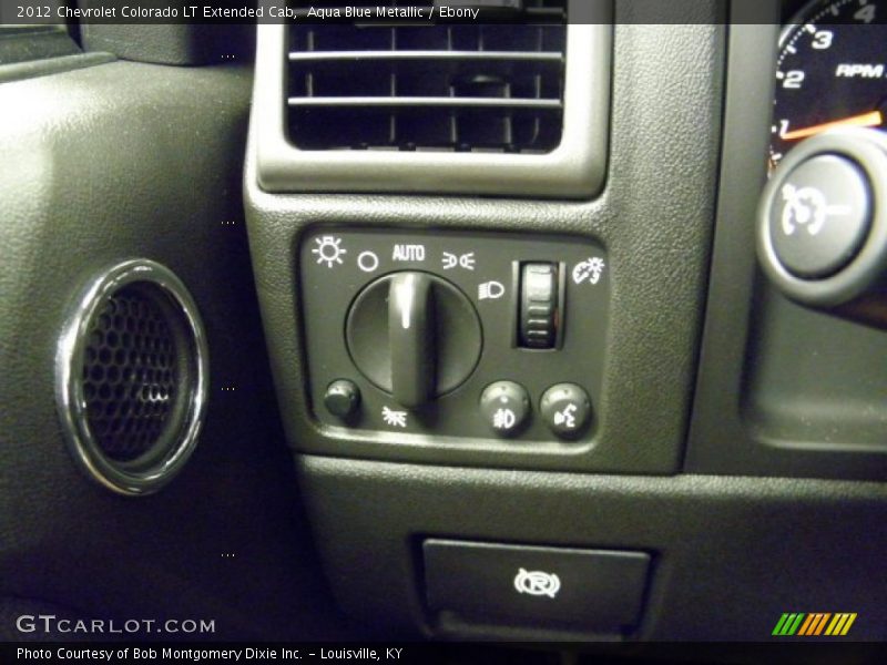 Aqua Blue Metallic / Ebony 2012 Chevrolet Colorado LT Extended Cab