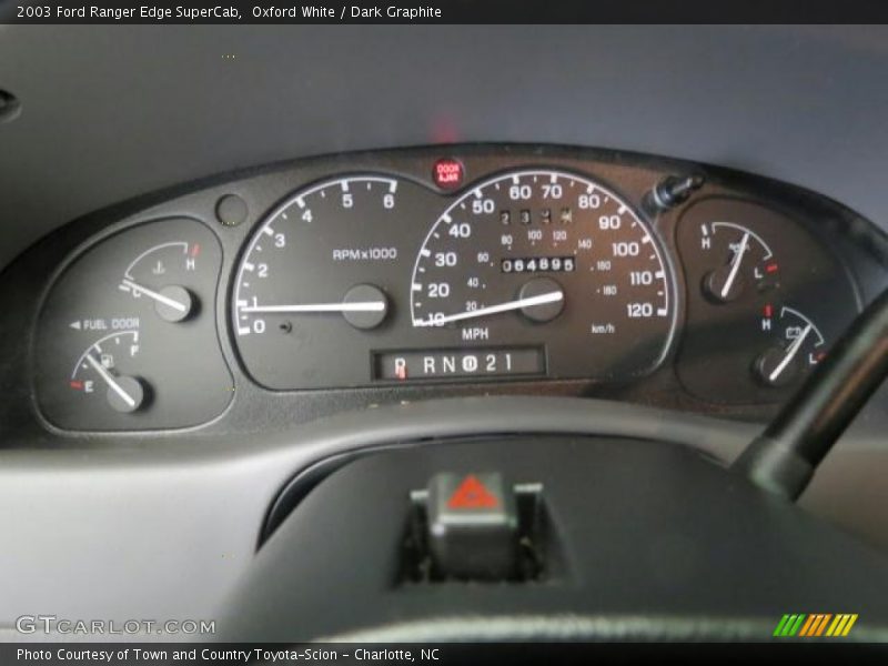 Oxford White / Dark Graphite 2003 Ford Ranger Edge SuperCab
