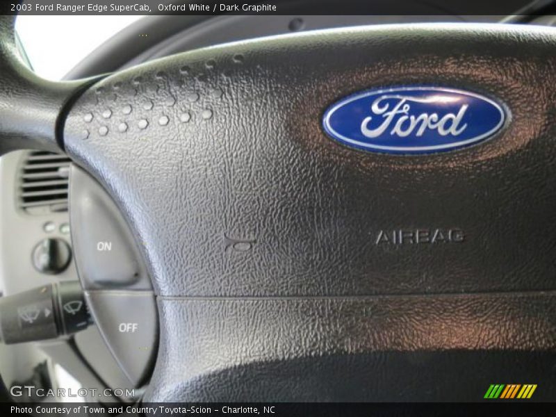 Oxford White / Dark Graphite 2003 Ford Ranger Edge SuperCab