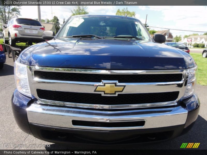 Imperial Blue Metallic / Dark Titanium 2009 Chevrolet Silverado 1500 LS Crew Cab 4x4