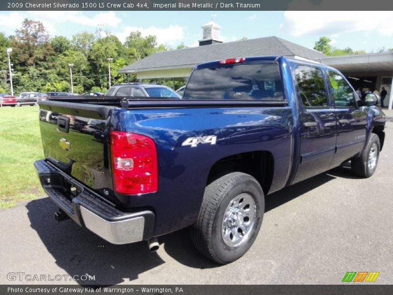 Imperial Blue Metallic / Dark Titanium 2009 Chevrolet Silverado 1500 LS Crew Cab 4x4