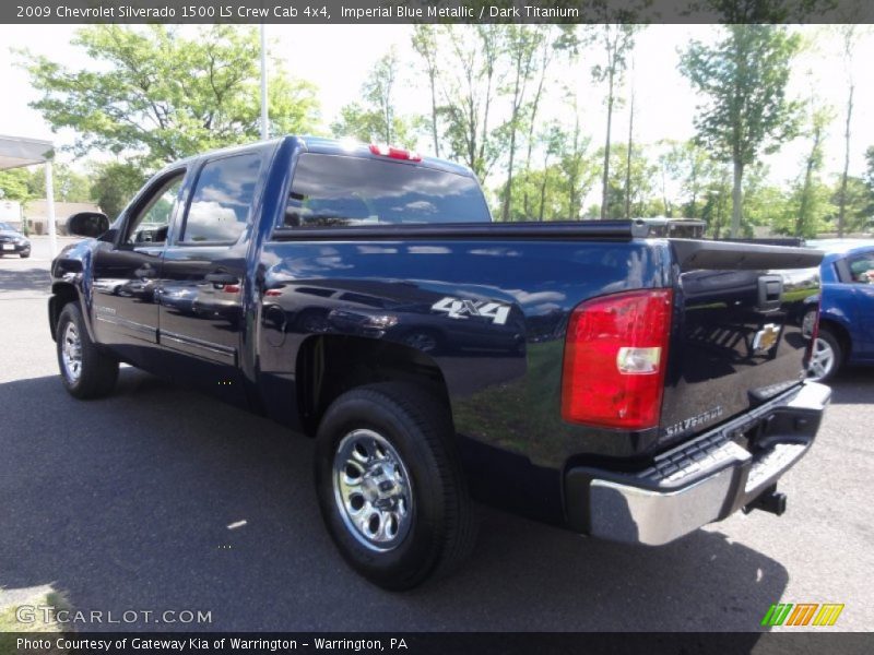 Imperial Blue Metallic / Dark Titanium 2009 Chevrolet Silverado 1500 LS Crew Cab 4x4