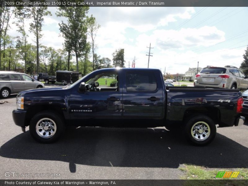 Imperial Blue Metallic / Dark Titanium 2009 Chevrolet Silverado 1500 LS Crew Cab 4x4