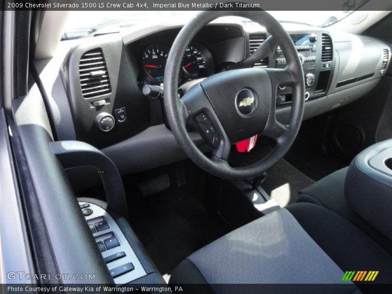 Imperial Blue Metallic / Dark Titanium 2009 Chevrolet Silverado 1500 LS Crew Cab 4x4
