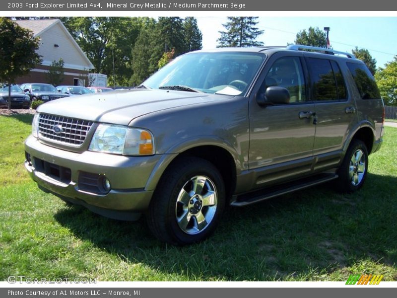 Mineral Grey Metallic / Medium Parchment Beige 2003 Ford Explorer Limited 4x4