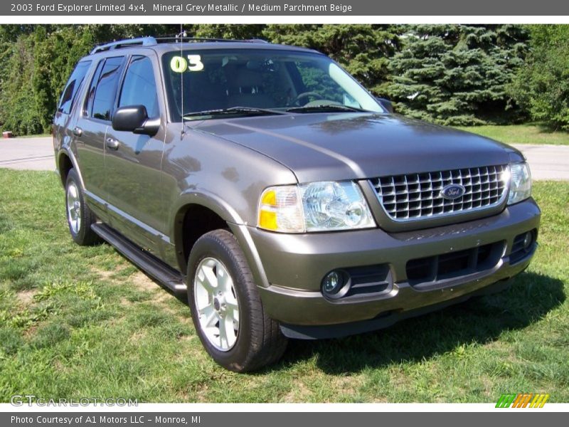 Mineral Grey Metallic / Medium Parchment Beige 2003 Ford Explorer Limited 4x4