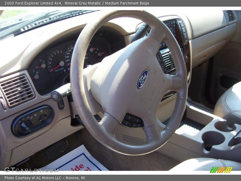 Mineral Grey Metallic / Medium Parchment Beige 2003 Ford Explorer Limited 4x4