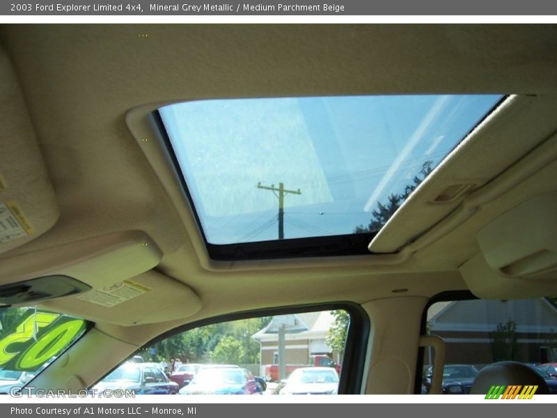 Mineral Grey Metallic / Medium Parchment Beige 2003 Ford Explorer Limited 4x4