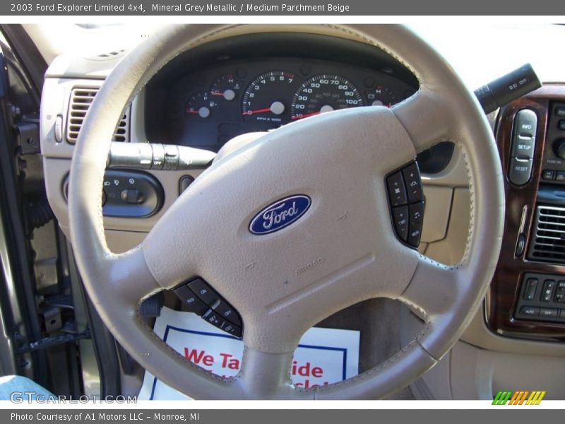 Mineral Grey Metallic / Medium Parchment Beige 2003 Ford Explorer Limited 4x4