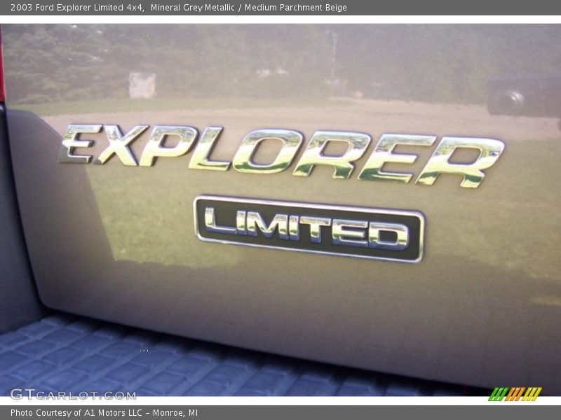 Mineral Grey Metallic / Medium Parchment Beige 2003 Ford Explorer Limited 4x4