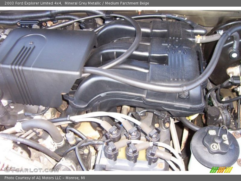 Mineral Grey Metallic / Medium Parchment Beige 2003 Ford Explorer Limited 4x4