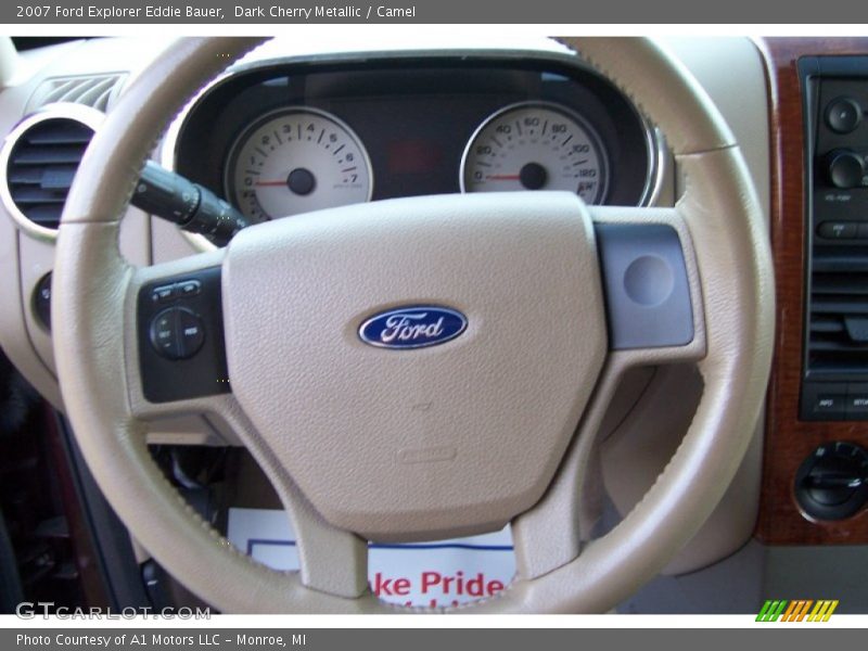 Dark Cherry Metallic / Camel 2007 Ford Explorer Eddie Bauer