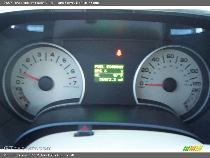Dark Cherry Metallic / Camel 2007 Ford Explorer Eddie Bauer