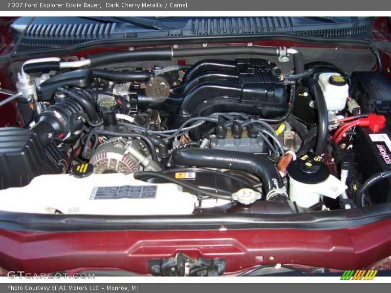Dark Cherry Metallic / Camel 2007 Ford Explorer Eddie Bauer