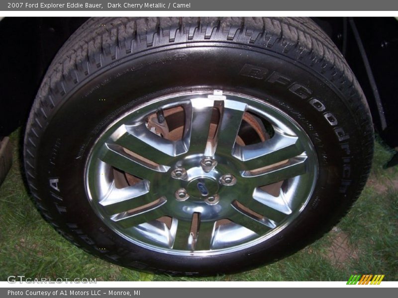 Dark Cherry Metallic / Camel 2007 Ford Explorer Eddie Bauer