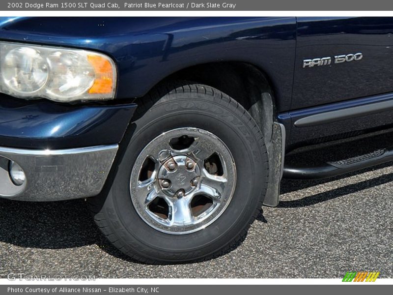 Patriot Blue Pearlcoat / Dark Slate Gray 2002 Dodge Ram 1500 SLT Quad Cab