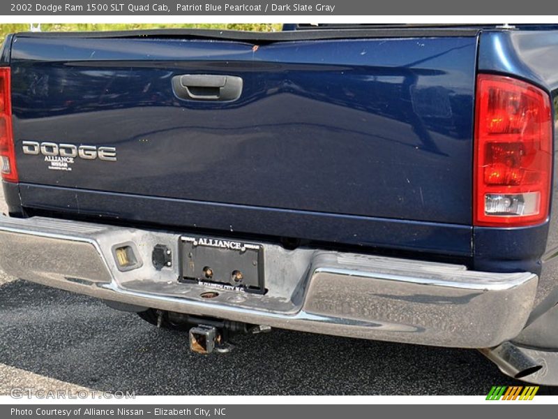 Patriot Blue Pearlcoat / Dark Slate Gray 2002 Dodge Ram 1500 SLT Quad Cab