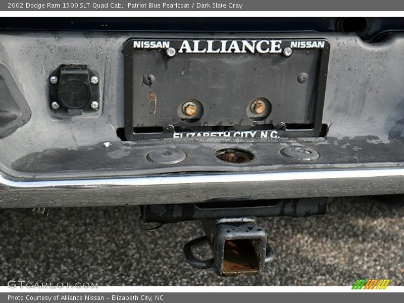 Patriot Blue Pearlcoat / Dark Slate Gray 2002 Dodge Ram 1500 SLT Quad Cab