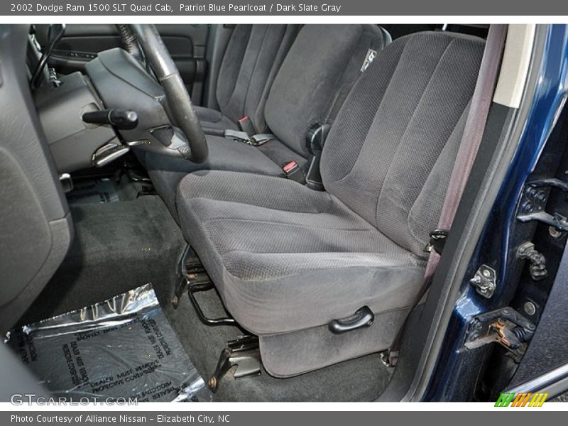 Patriot Blue Pearlcoat / Dark Slate Gray 2002 Dodge Ram 1500 SLT Quad Cab