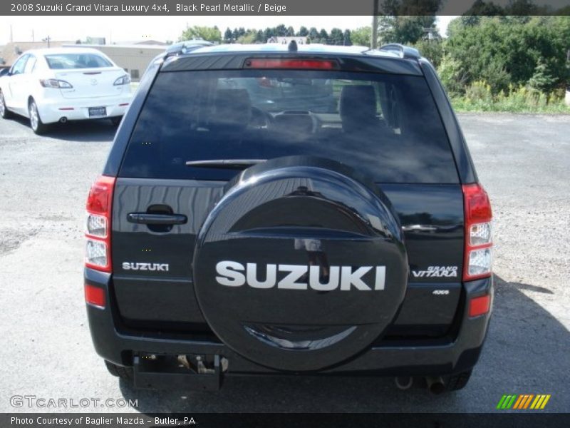 Black Pearl Metallic / Beige 2008 Suzuki Grand Vitara Luxury 4x4