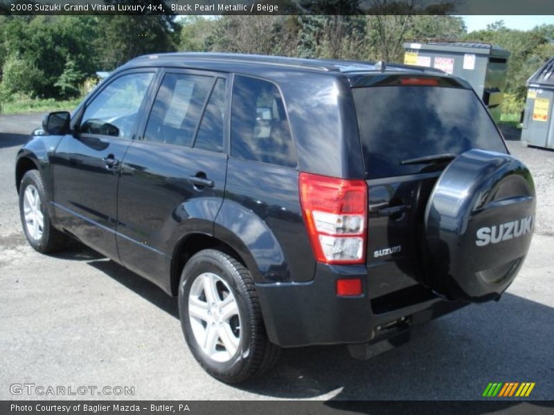 Black Pearl Metallic / Beige 2008 Suzuki Grand Vitara Luxury 4x4