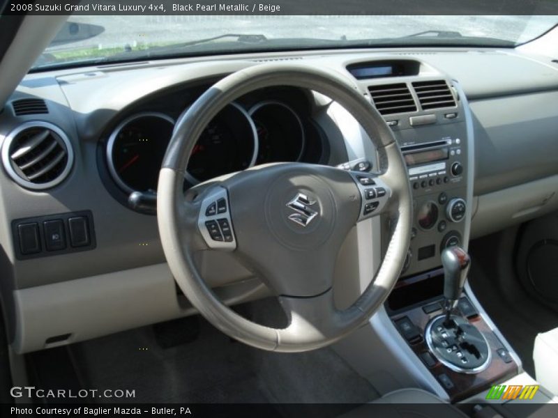 Black Pearl Metallic / Beige 2008 Suzuki Grand Vitara Luxury 4x4